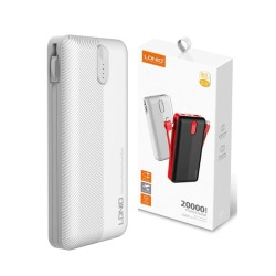 LDNIO PL2014 POWER BANK WITH MICRO TYPE C AND LIGHTING PORT 74WH 20000MAH WHITE GRAY LDNIO PL2014 POWER BANK WITH MICRO TYPE C AND LIGHTING PORT 74WH 20000MAH WHITE GRAY